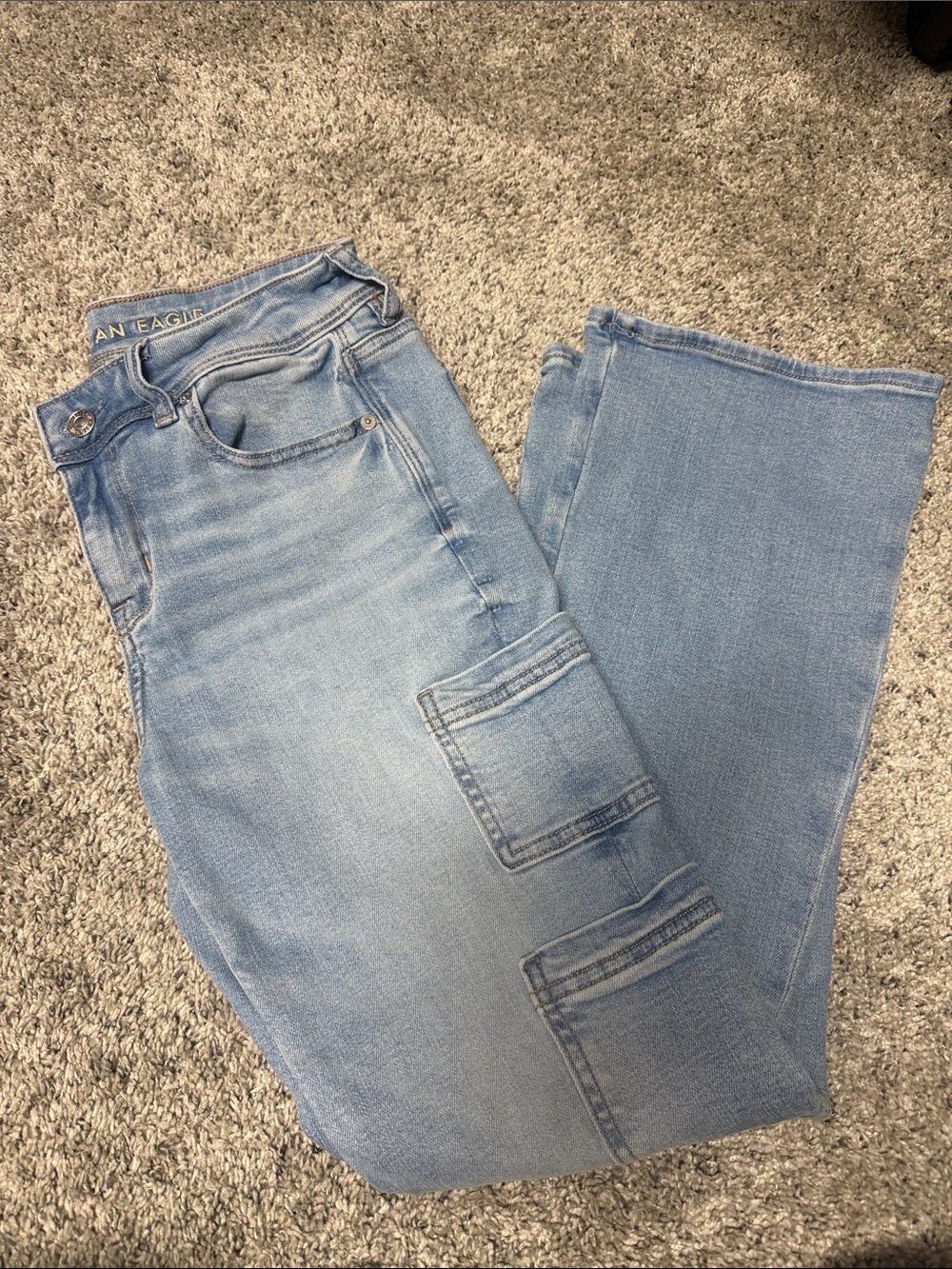 American Eagle Light Blue Kick-boot Jeans